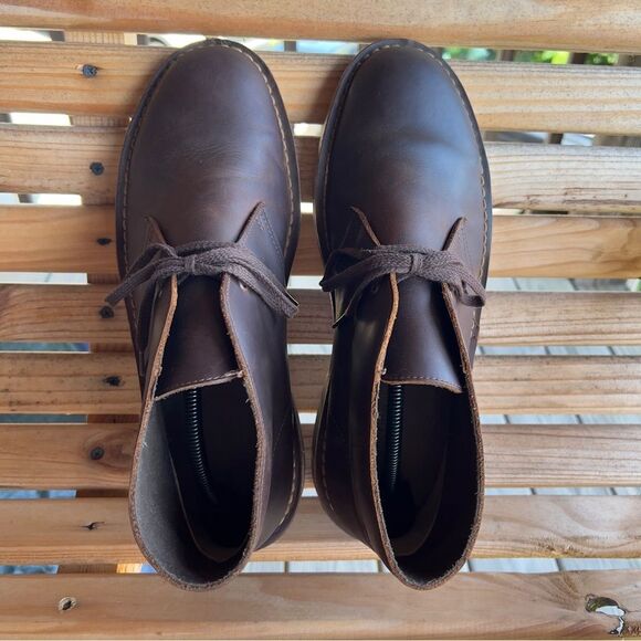 Clarks Men’s Desert Boots | Size 11 | Dark Brown Leather - Picture 3 of 12
